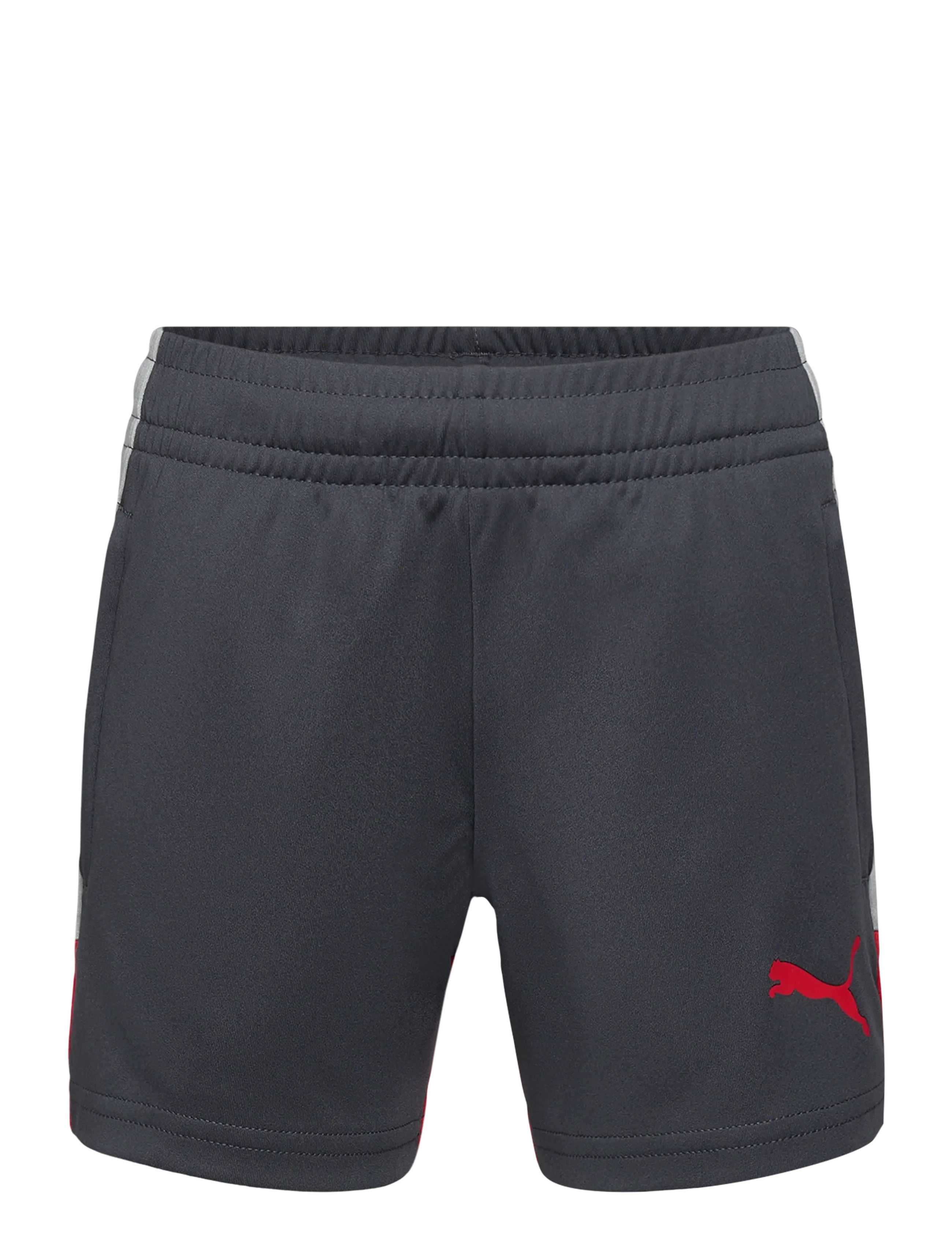 PUMA IndividualLIGA Training Shorts Jr - Sport-Shorts - GRAY ECHO-DUSKY GRAY-PUMA RED / grey