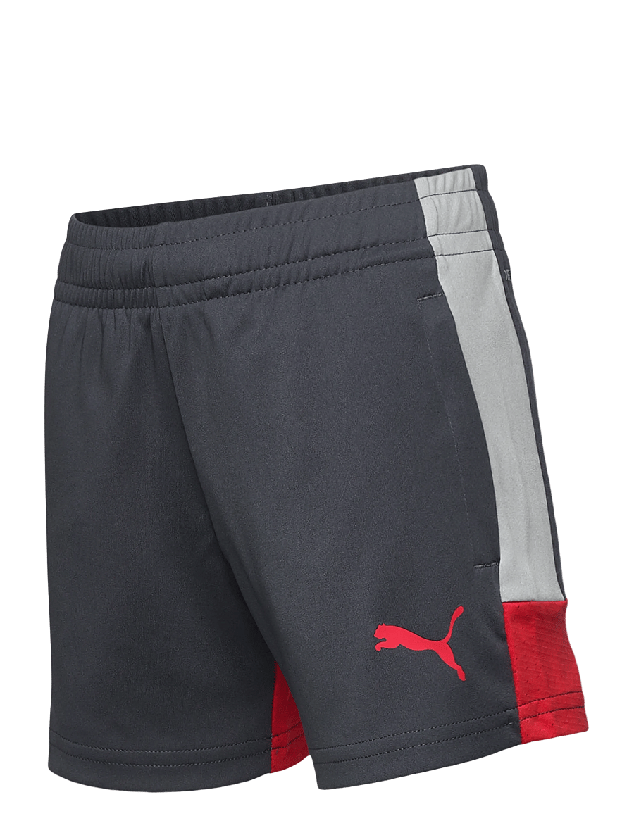 PUMA - IndividualLIGA Training Shorts Jr - sportsshorts - gray echo-dusky gray-puma red - 2