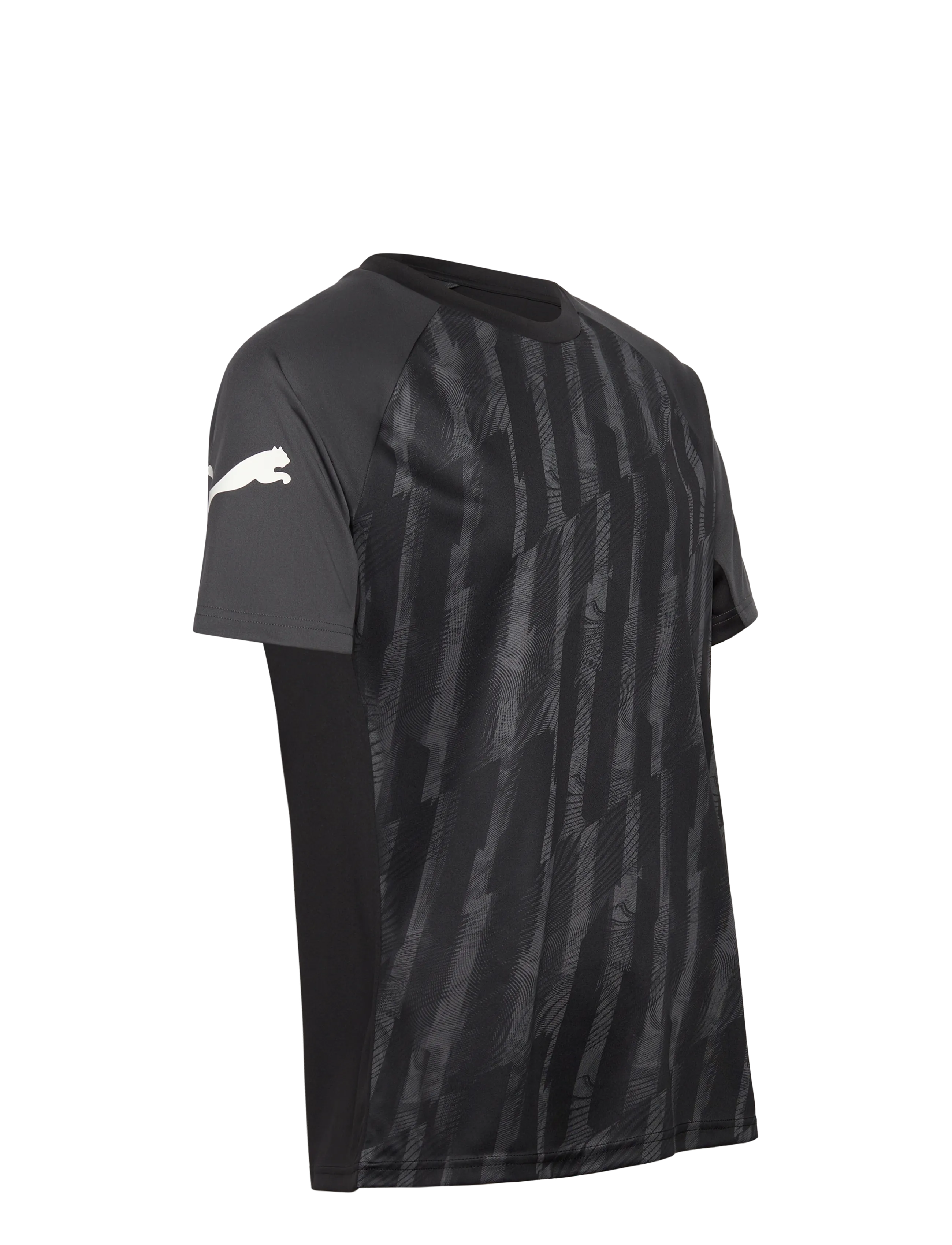 PUMA - individualLIGA Graphic Jersey - t-shirts - puma black-puma white-shadow gray - 3