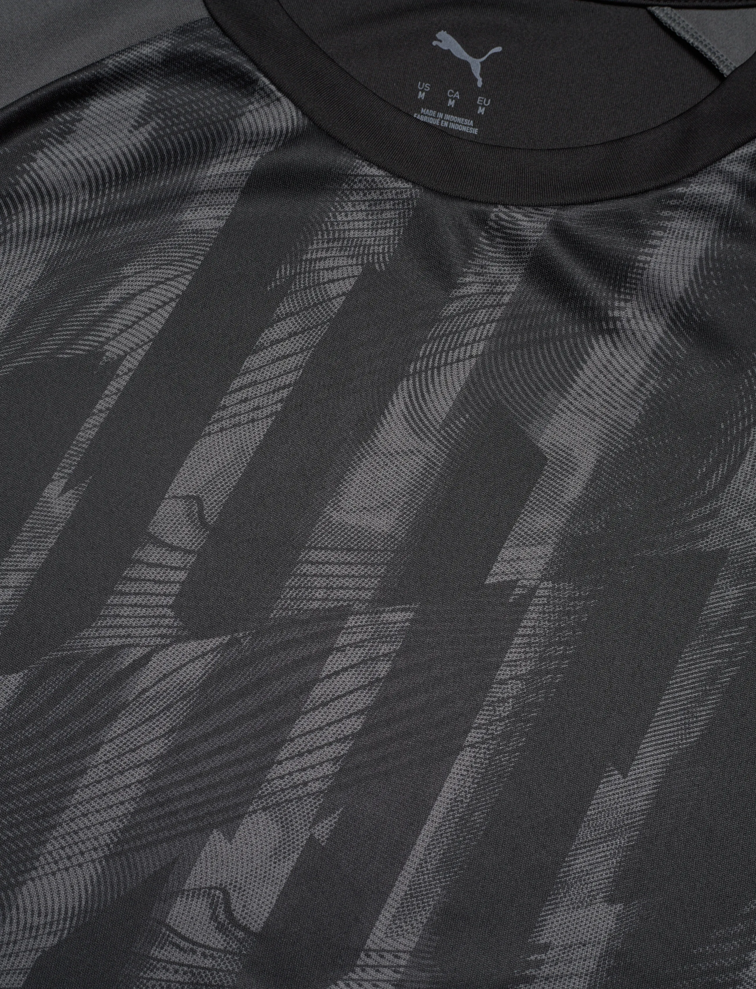 PUMA - individualLIGA Graphic Jersey - t-shirts - puma black-puma white-shadow gray - 4