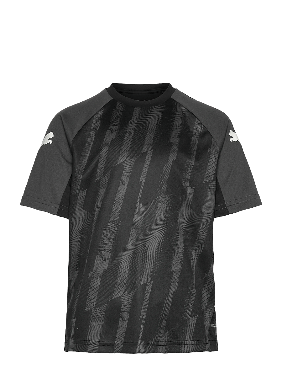 PUMA - individualLIGA Graphic Jersey Jr - sportoberteile - puma black-puma white-shadow gray - 0