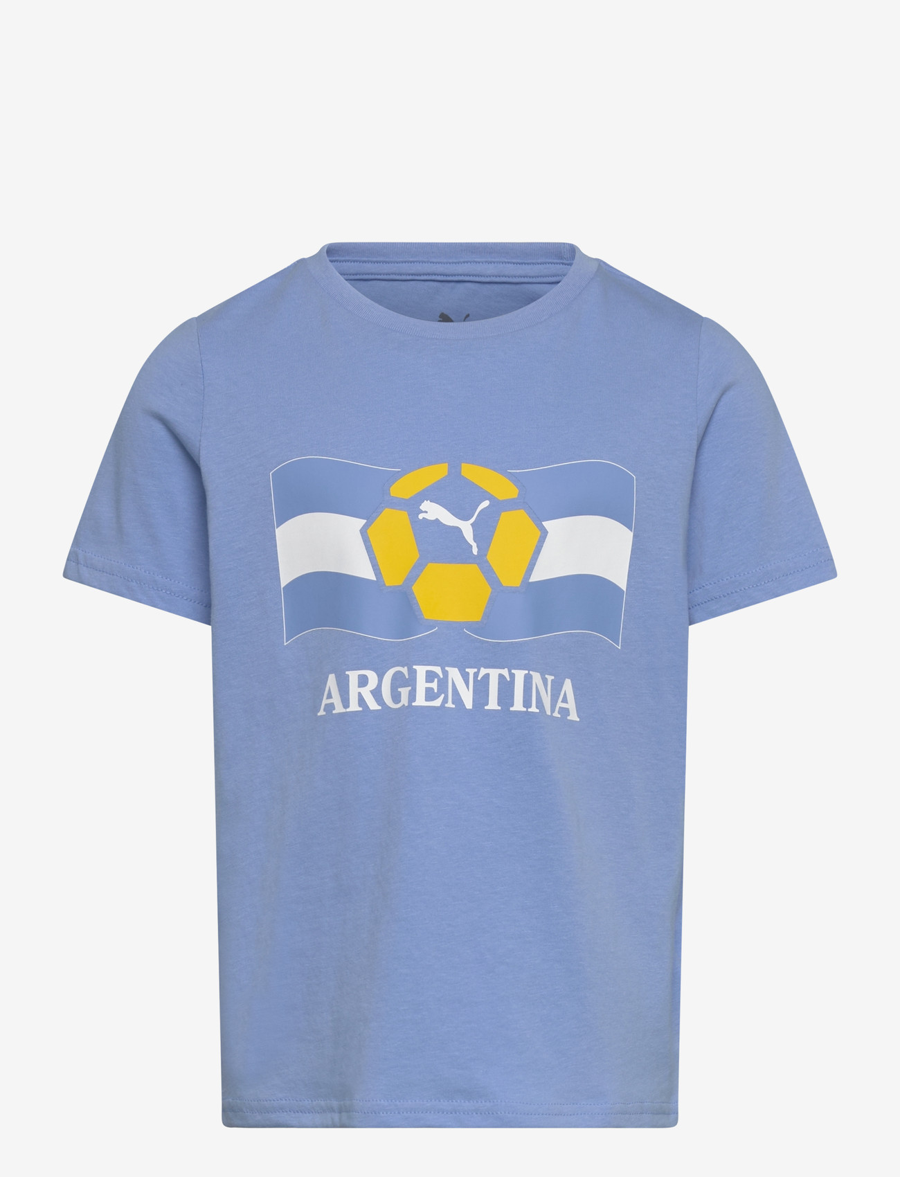 PUMA - Fanpack Shortsleeve Tee jr - spordisärgid - team light blue-puma white - 0