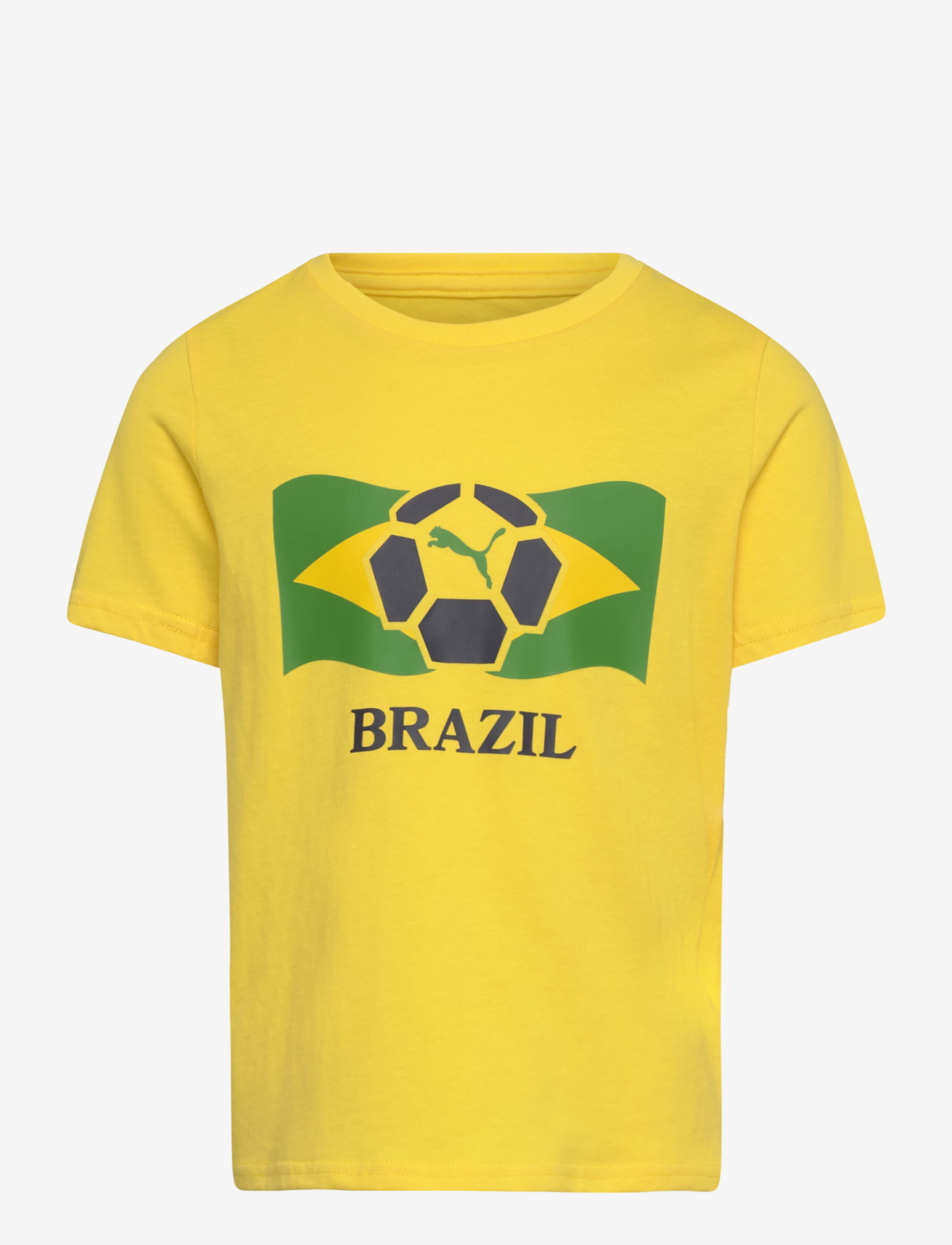 PUMA - Fanpack Shortsleeve Tee jr - sportstoppe - pele yellow-fast green - 0