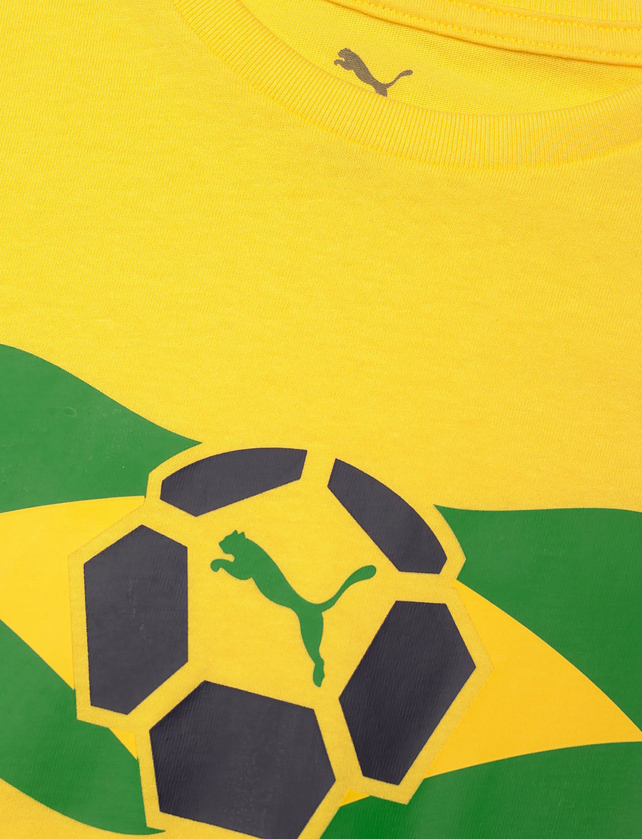 PUMA - Fanpack Shortsleeve Tee jr - sporttoppar - pele yellow-fast green - 2