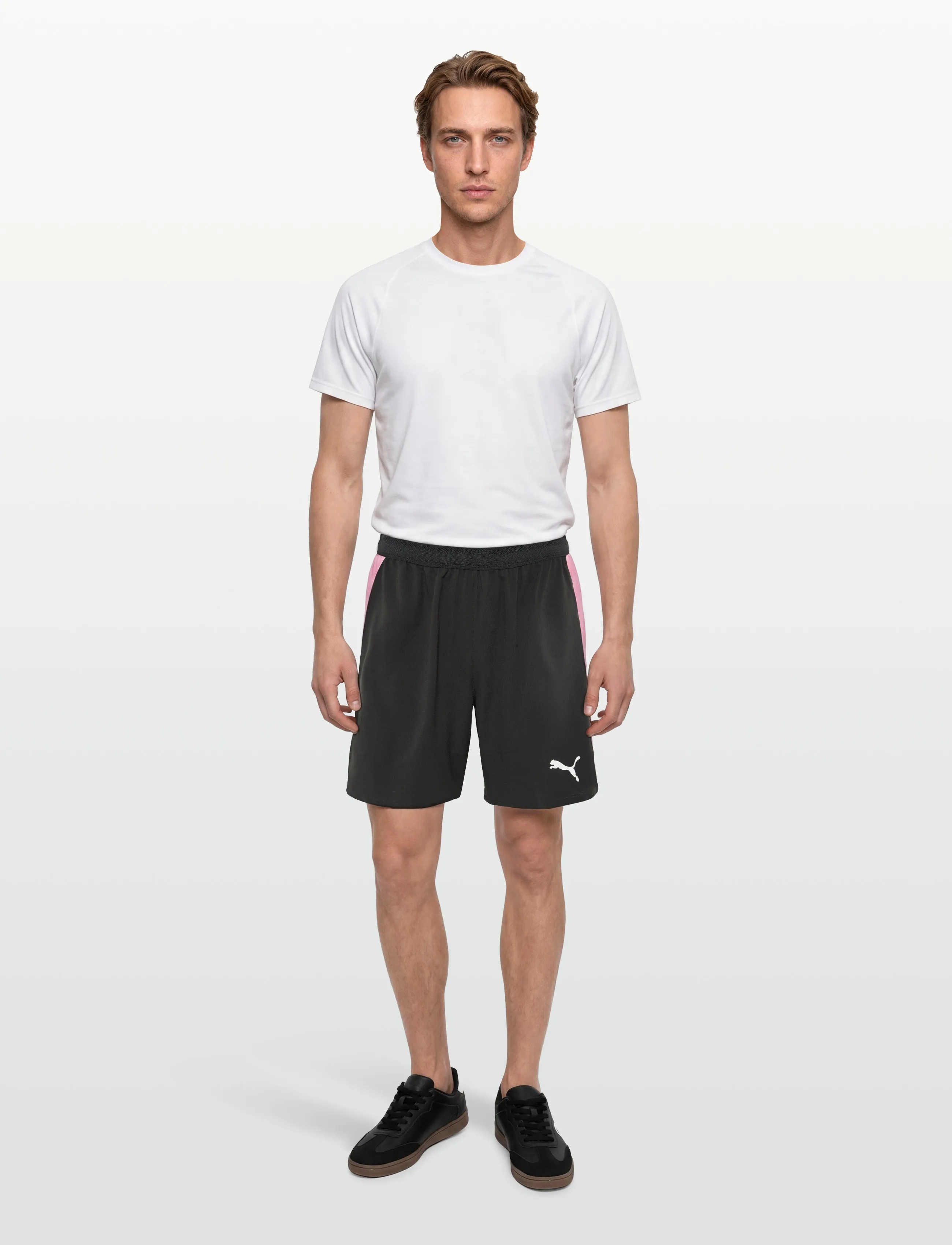 PUMA Individual Lightspeed Ultimate Shorts - Vaatteet - PUMA BLACK-POISON PINK / black