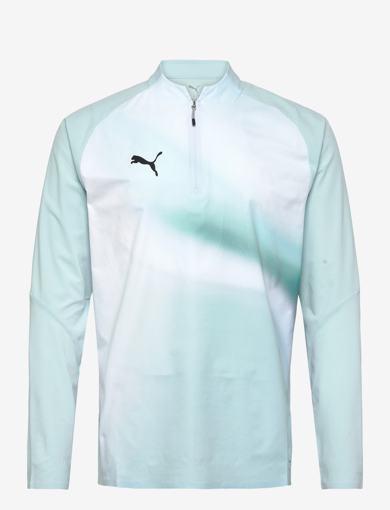 PUMA - Individual Lightspeed Ultimate 1/4 Zip-Top - langærmede t-shirts - fresh water-puma black - 0