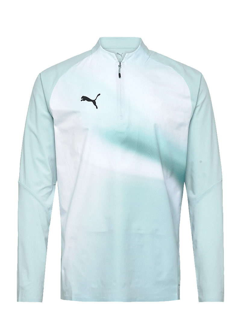 PUMA - Individual Lightspeed Ultimate 1/4 Zip-Top - langærmede t-shirts - fresh water-puma black - 0