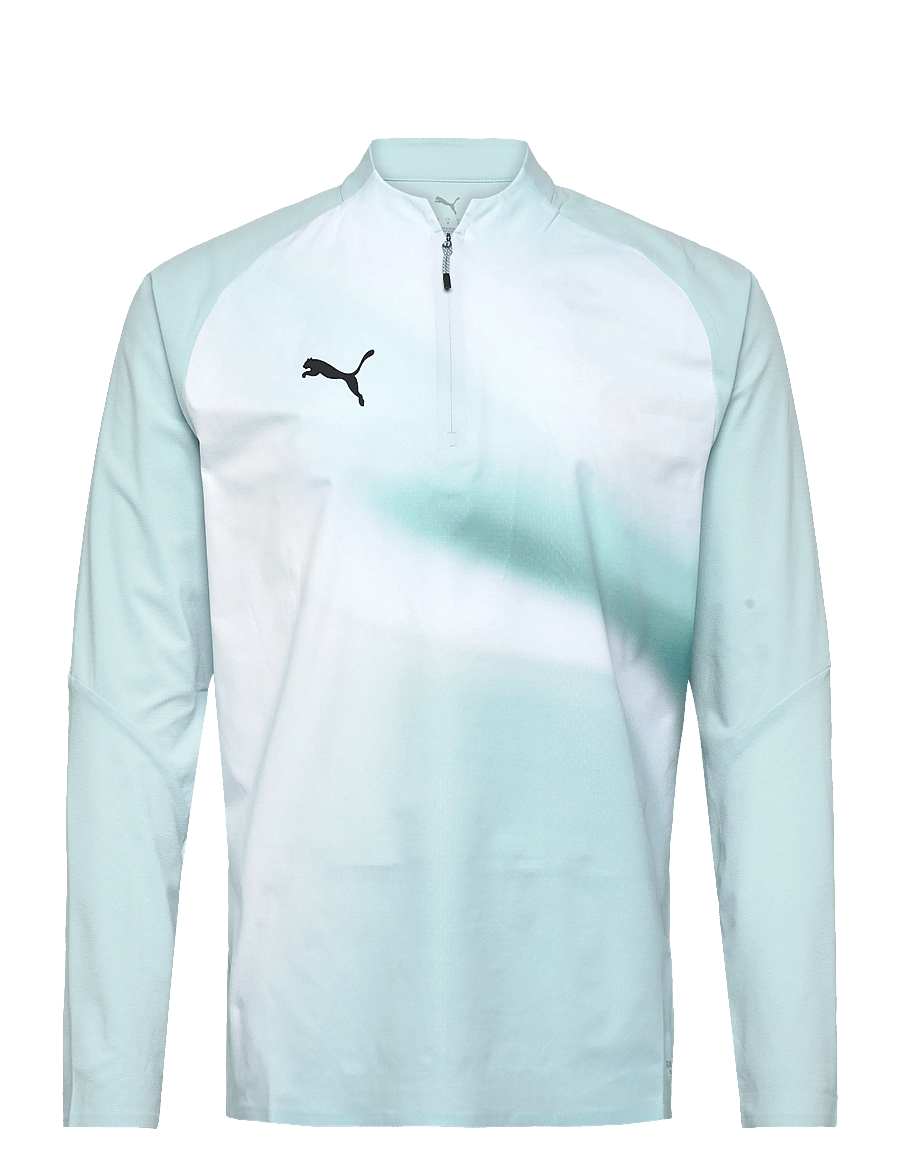 PUMA - Individual Lightspeed Ultimate 1/4 Zip-Top - flisiniai ir viršutiniai drabužiai - fresh water-puma black - 0