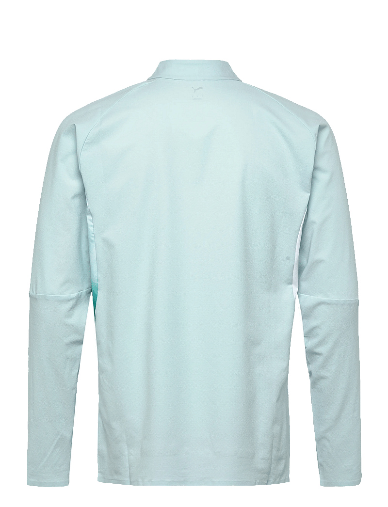 PUMA - Individual Lightspeed Ultimate 1/4 Zip-Top - langærmede t-shirts - fresh water-puma black - 1