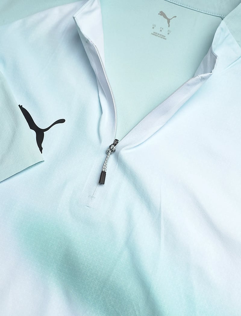 PUMA - Individual Lightspeed Ultimate 1/4 Zip-Top - langærmede t-shirts - fresh water-puma black - 2