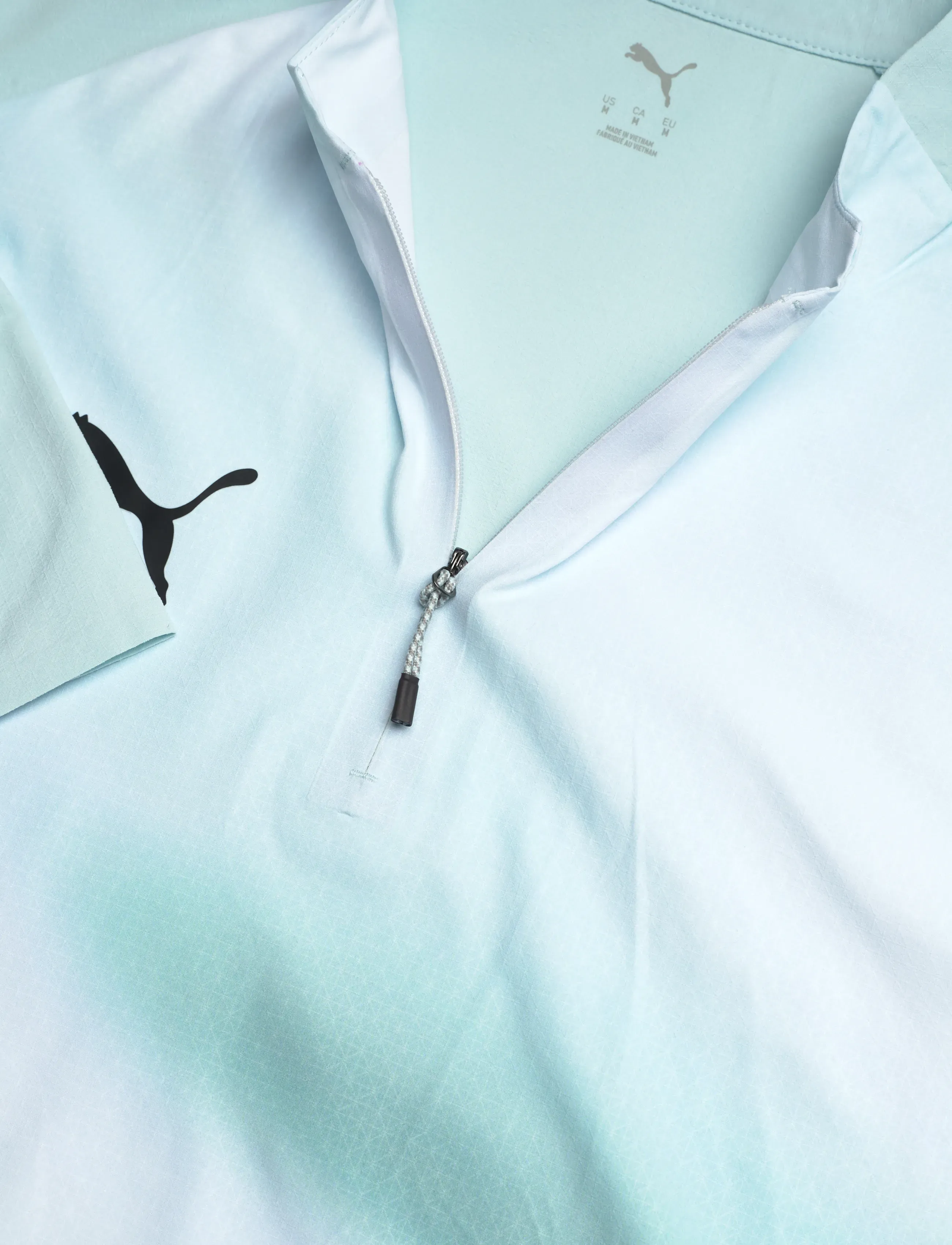 PUMA - Individual Lightspeed Ultimate 1/4 Zip-Top - flisiniai ir viršutiniai drabužiai - fresh water-puma black - 2