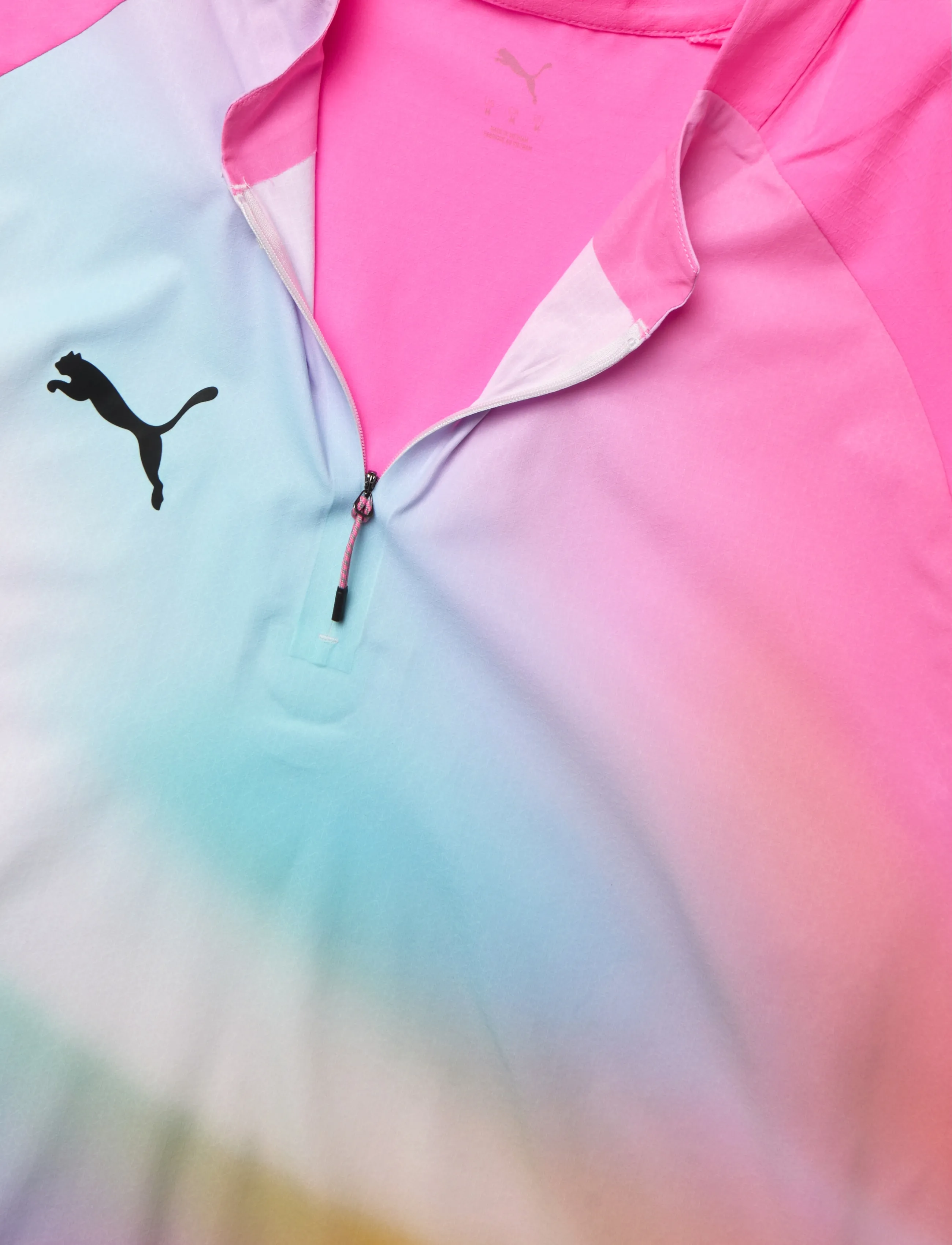PUMA - Individual Lightspeed Ultimate 1/4 Zip-Top - fleeces & midlayers - poison pink-puma black - 2