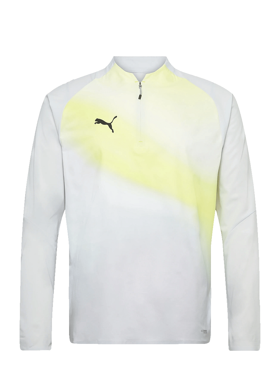 PUMA - Individual Lightspeed Ultimate 1/4 Zip-Top - fleece en midlayers - silver mist-puma black - 0