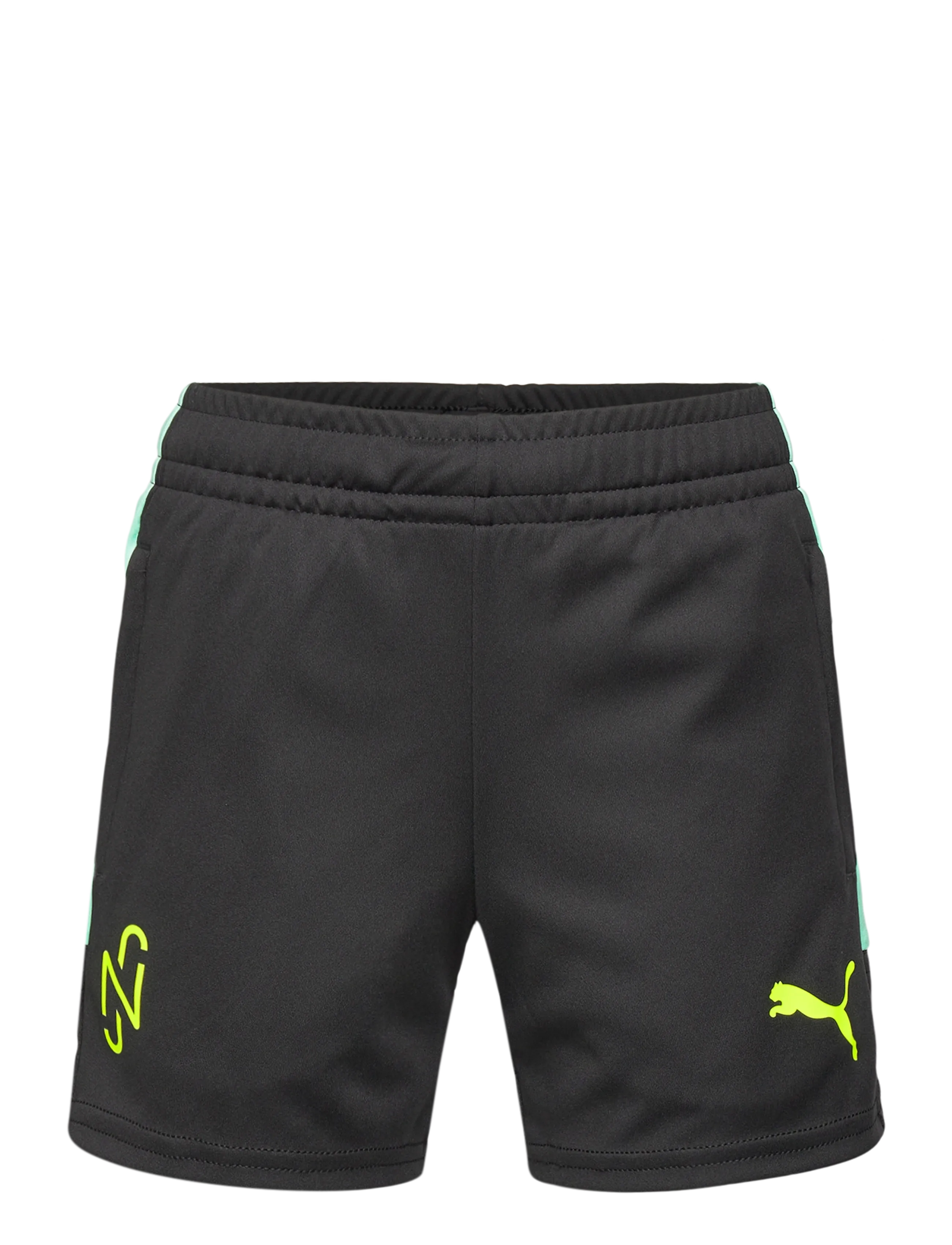 PUMA Neymar JR Creativity Training Shorts Jr - Kids 98-134 - PUMA BLACK-YELLOW ALERT-MINT JELLY / black