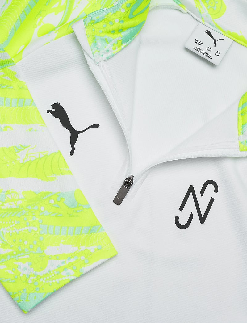 PUMA - Neymar JR Creativity 1/4 Zip Top Jr - sportoberteile - puma white-puma black-mint jelly - 2
