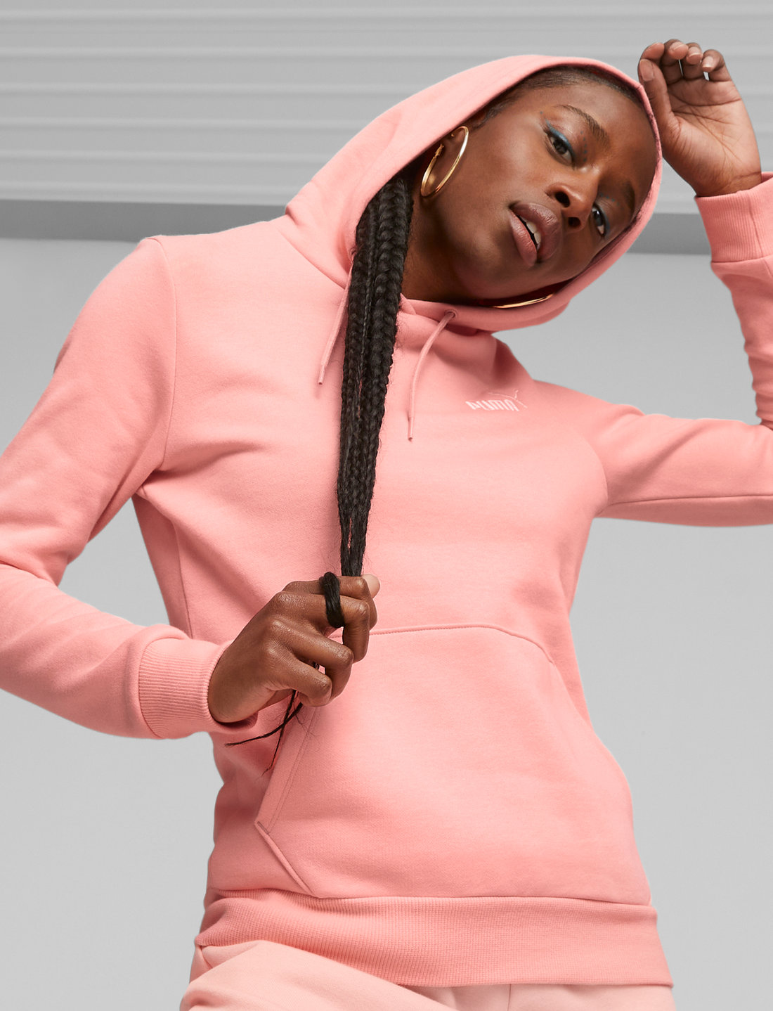PUMA Ess Embroidery Hoodie Fl Hoodies Boozt