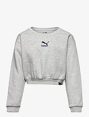 PUMA - Classics GRL Crew FL G - sweaters - light gray heather - 0