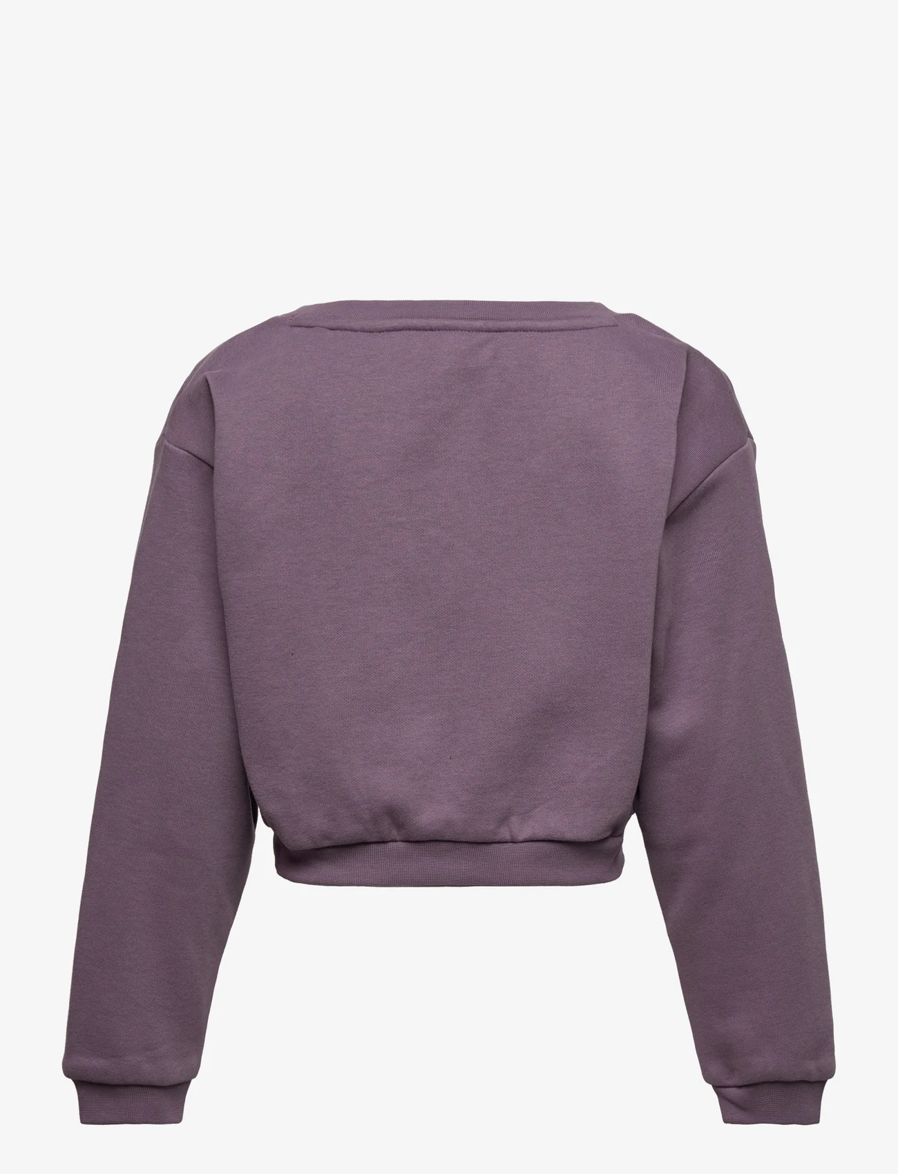 PUMA - Classics GRL Crew FL G - sweaters - purple charcoal - 1