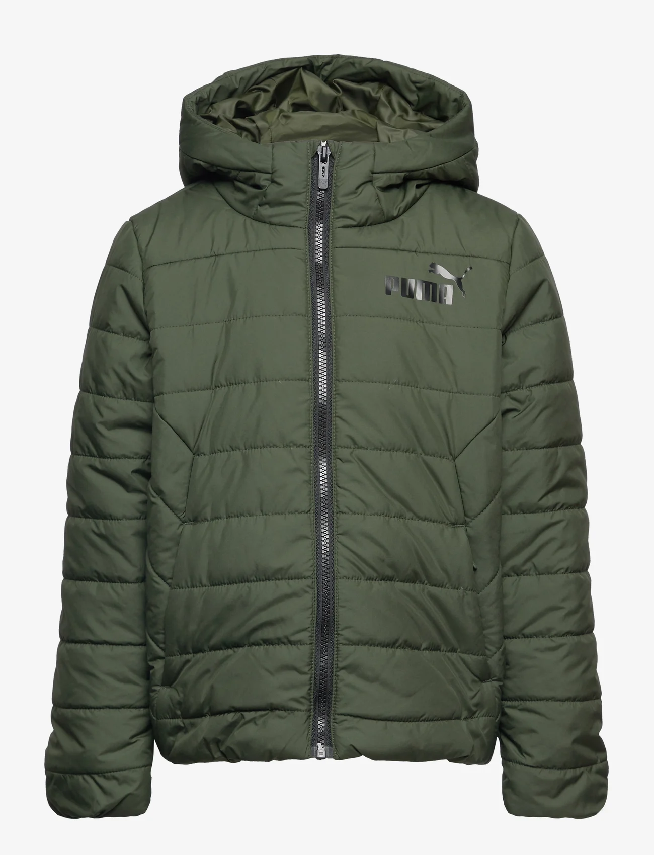 PUMA - ESS Hooded Padded Jacket - insulated jackets - myrtle - 0