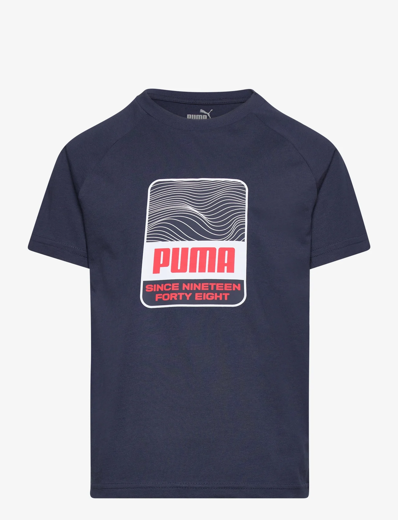 PUMA - ACTIVE SPORTS Graphic Tee B - short-sleeved t-shirts - club navy - 0