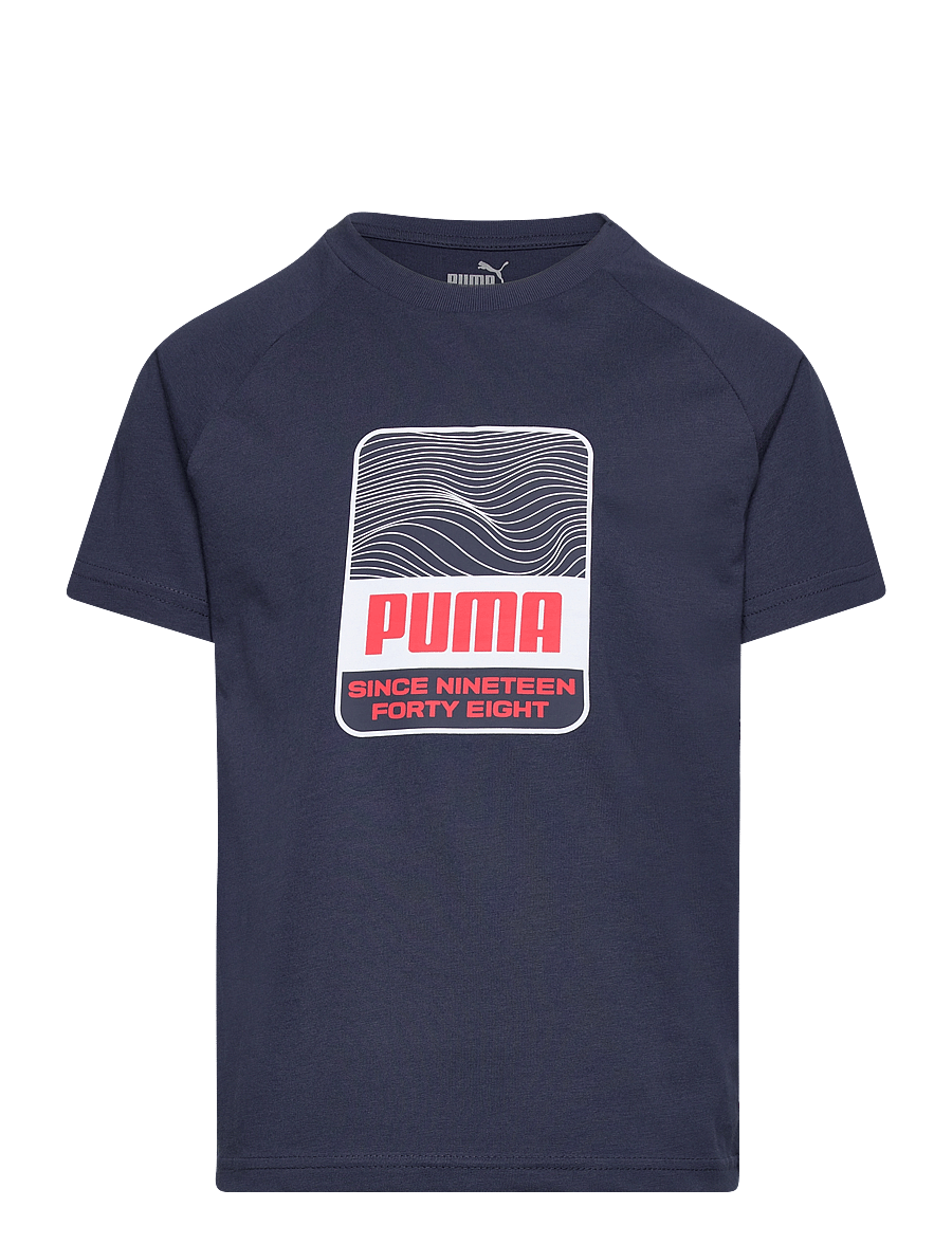 PUMA - ACTIVE SPORTS Graphic Tee B - club navy - 0