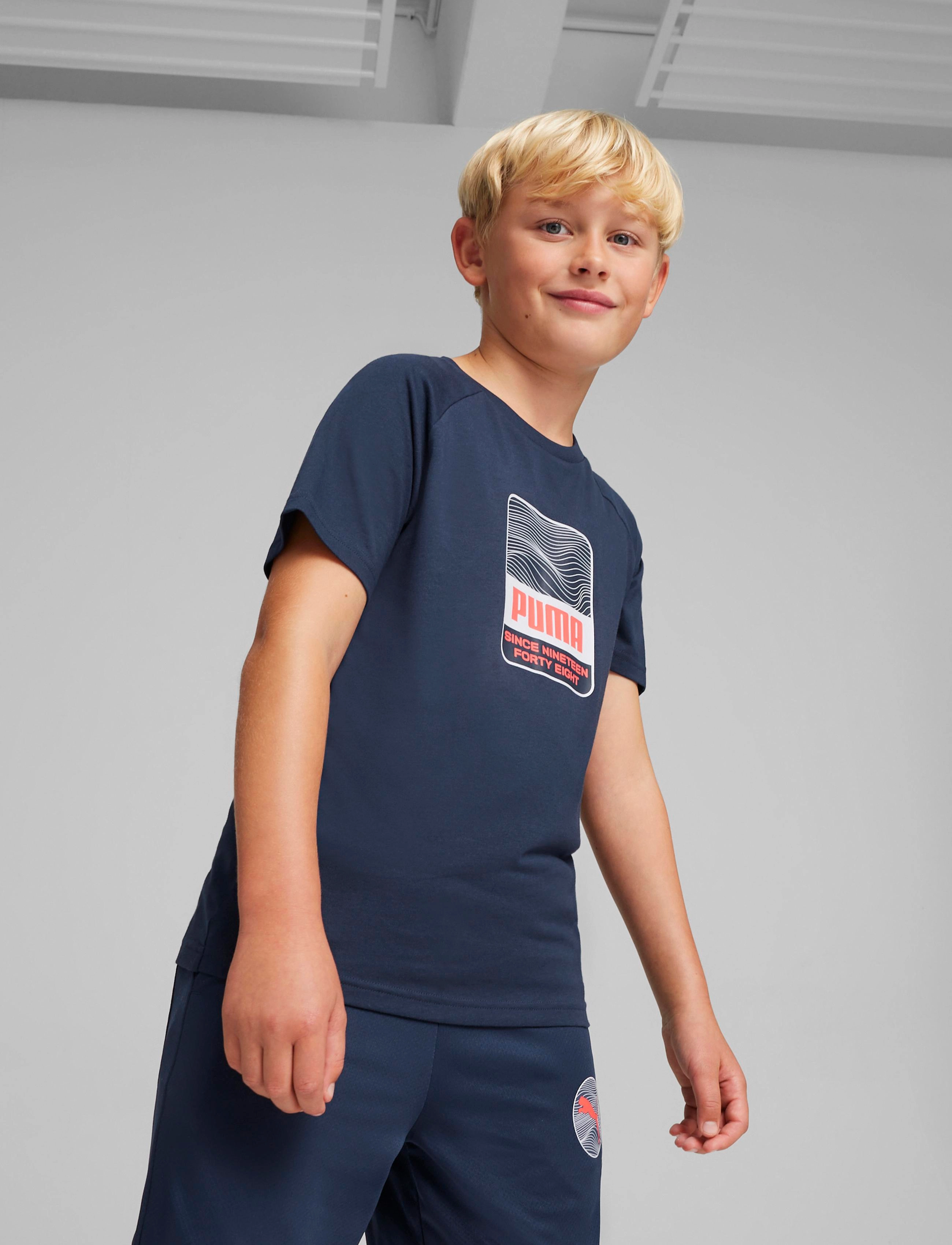 PUMA - ACTIVE SPORTS Graphic Tee B - club navy - 2