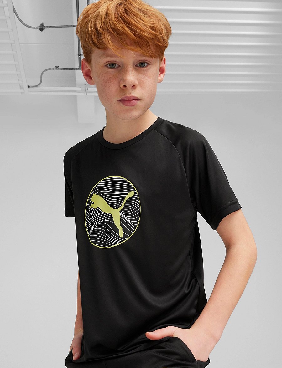 PUMA - ACTIVE SPORTS Graphic Tee B - puma black - 2