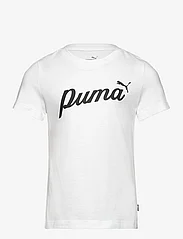PUMA - ESS+ Script Tee G - kortärmade t-shirts - puma white - 0