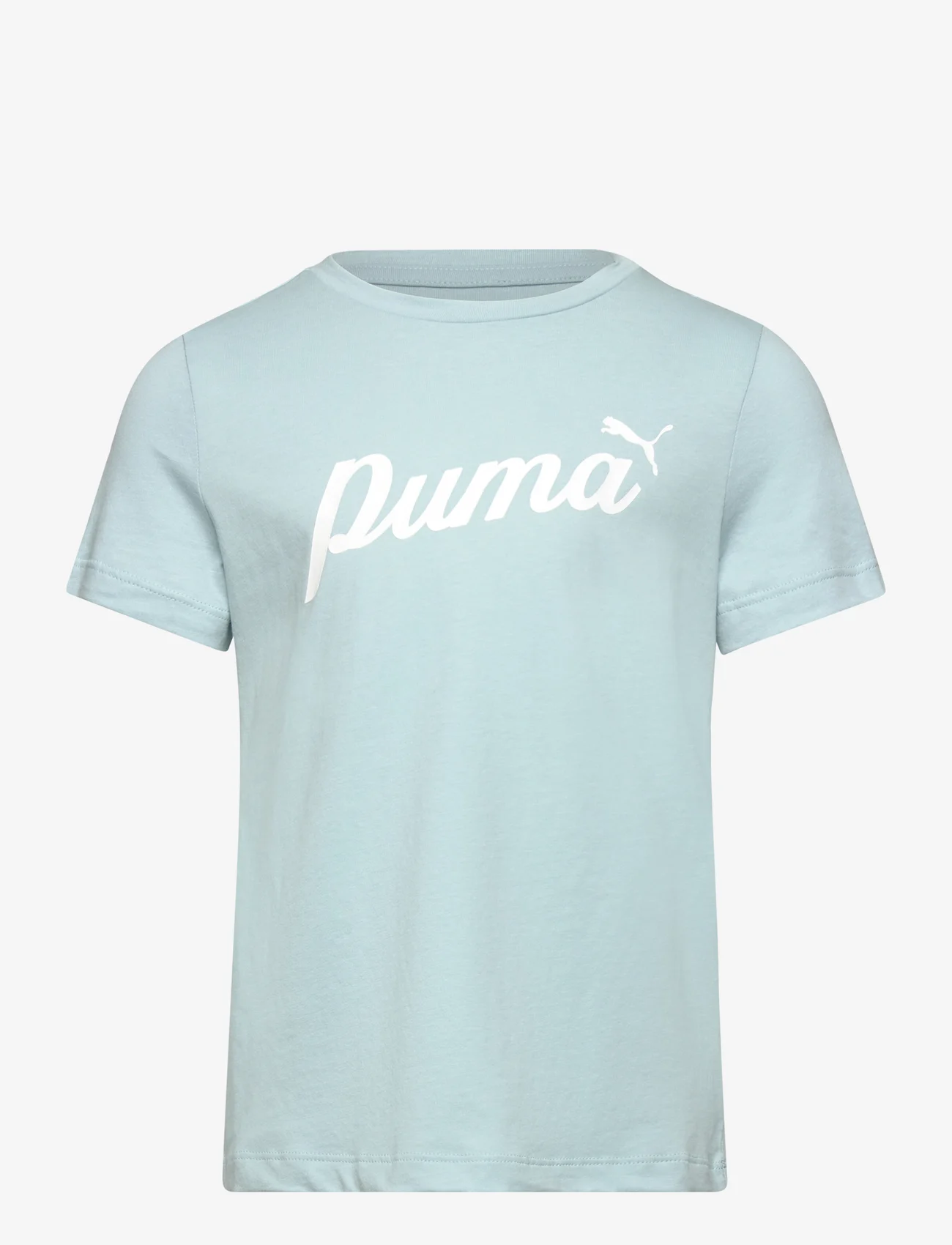 PUMA - ESS+ Script Tee G - short-sleeved t-shirts - turquoise surf - 0