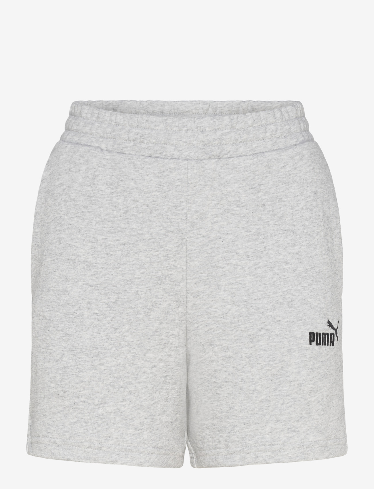 PUMA - ESS Small No. 1 Logo 5 High-Waist Shorts TR - nederdelar - light gray heather - 0