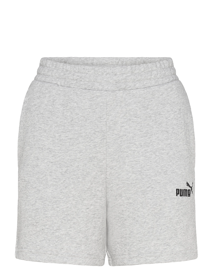 PUMA - ESS Small No. 1 Logo 5'' High-Waist Shorts TR - püksid - light gray heather - 0