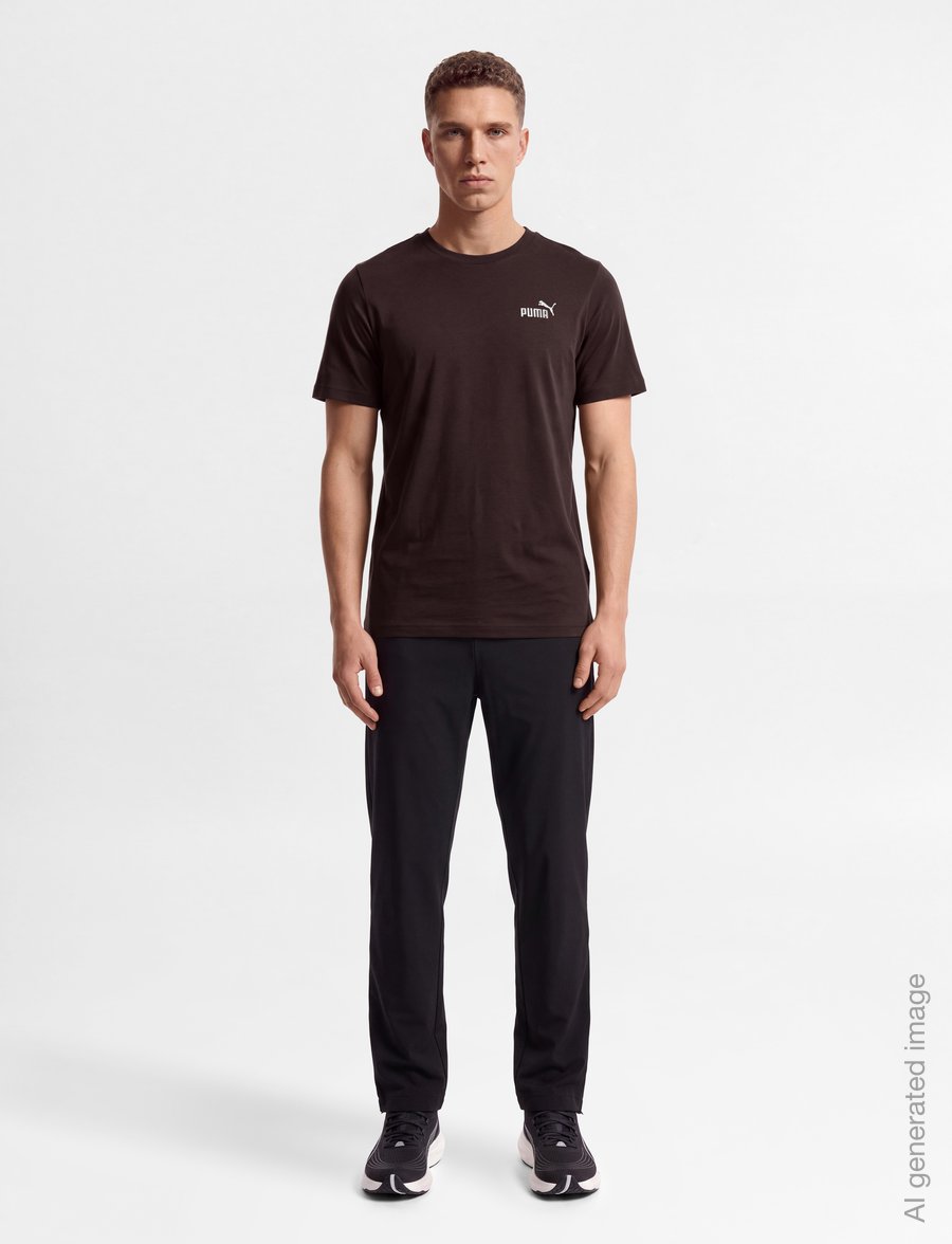 PUMA - ESS Small No. 1 Logo Tee (s) - t-shirts - chocolate fondue - 0