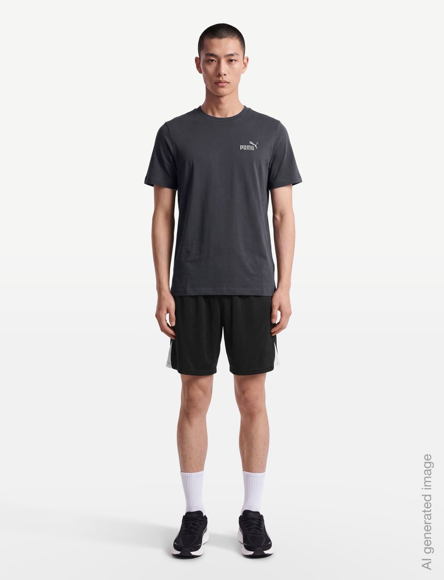 PUMA - ESS Small No. 1 Logo Tee (s) - oberteile & t-shirts - moody gray - 0