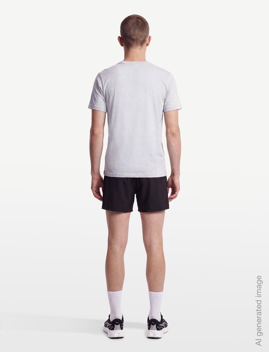 PUMA - ESS Small No. 1 Logo Tee (s) - tops & t-shirts - white glow heather - 4