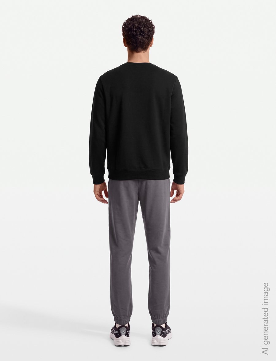 PUMA - ESS Crew FL - tops - puma black - 4