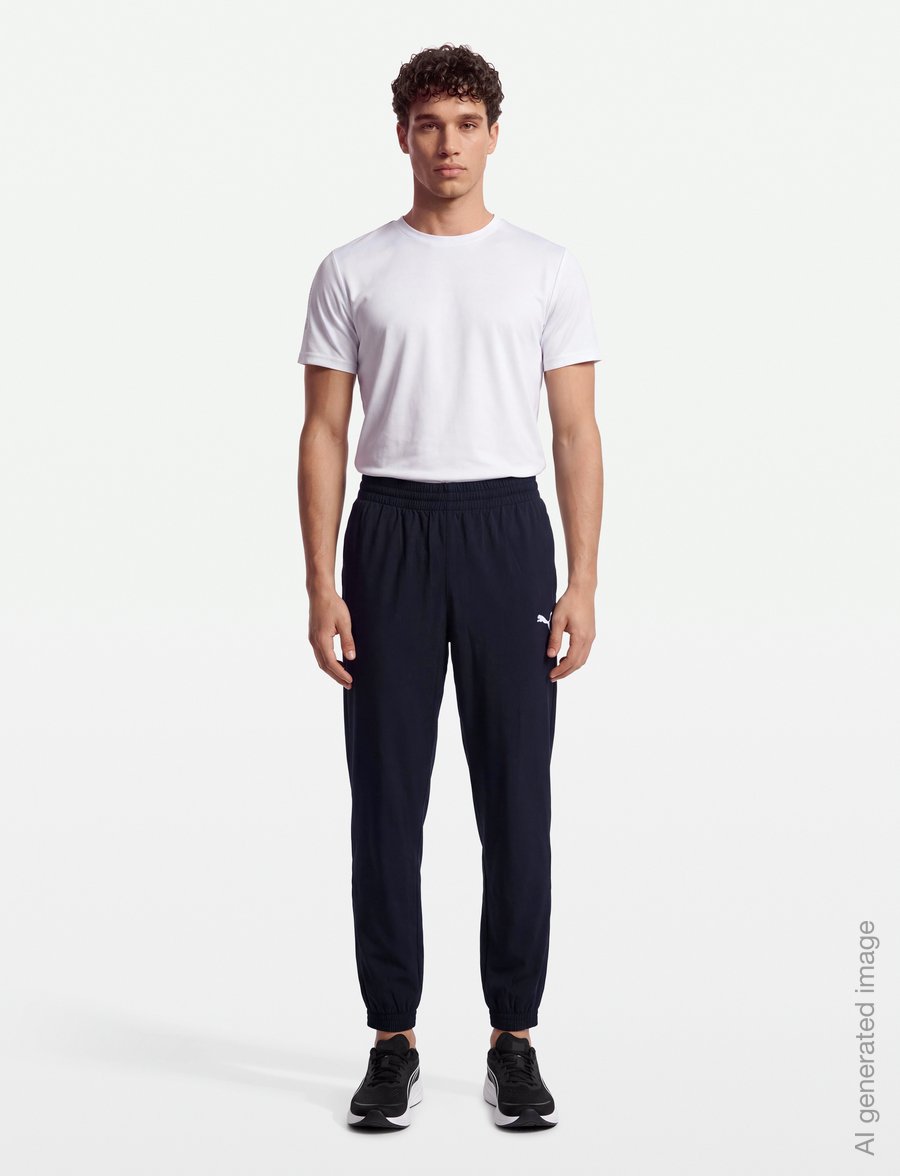 PUMA - ESS Woven Pants cl - Æfingabuxur - new navy - 0