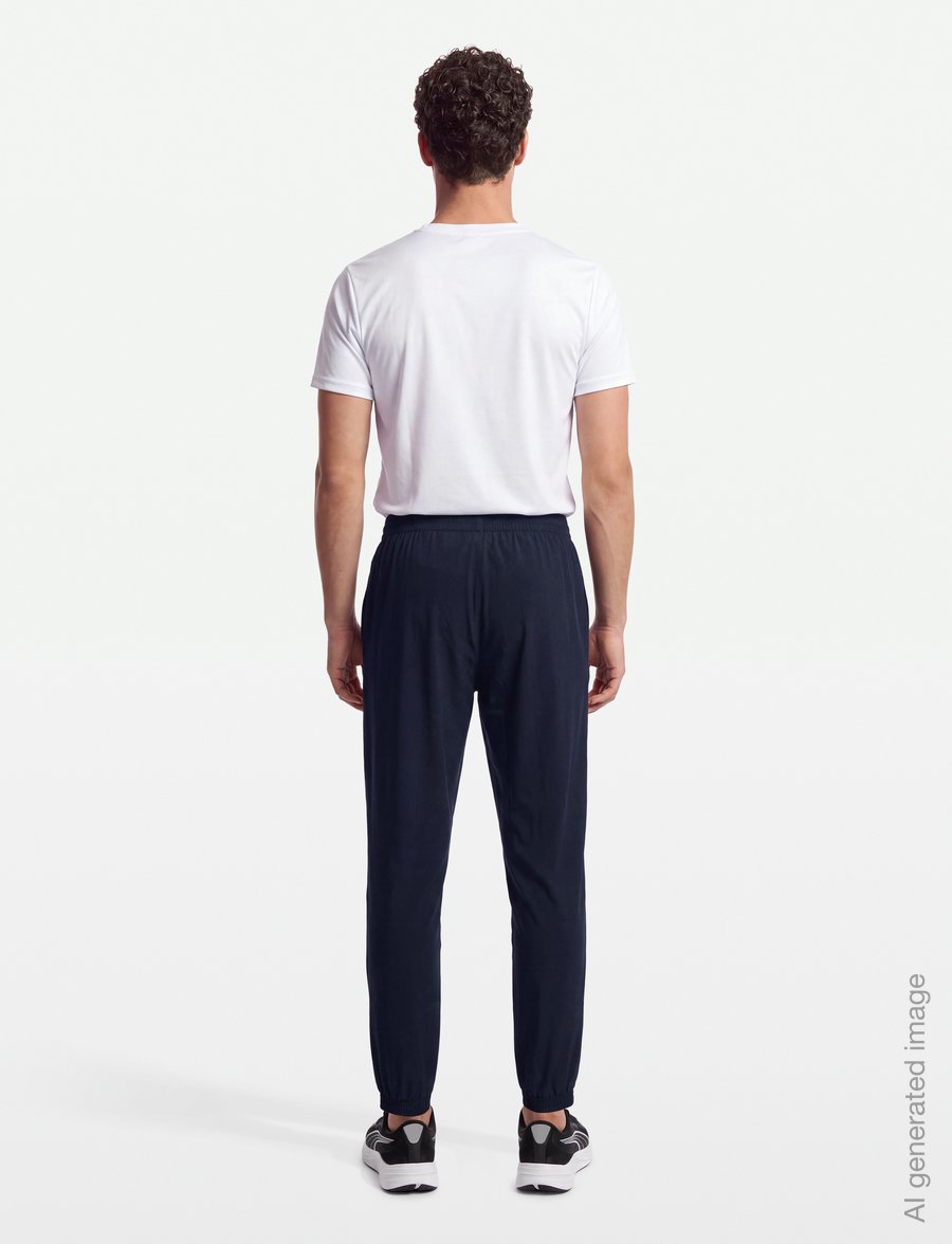 PUMA - ESS Woven Pants cl - Æfingabuxur - new navy - 4