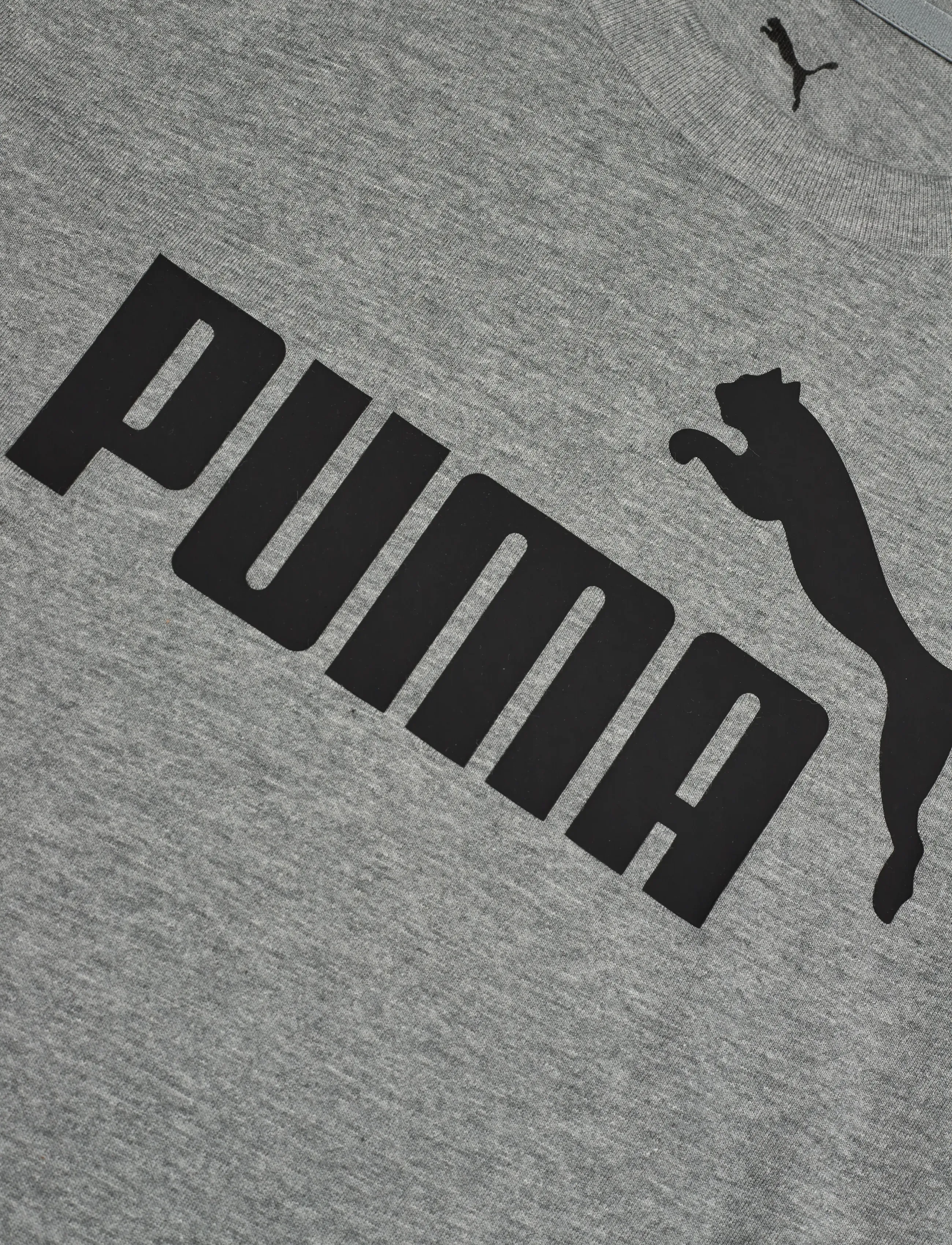 PUMA - ESS No. 1 Logo Tee B - kortärmade t-shirts - medium gray heather - 2