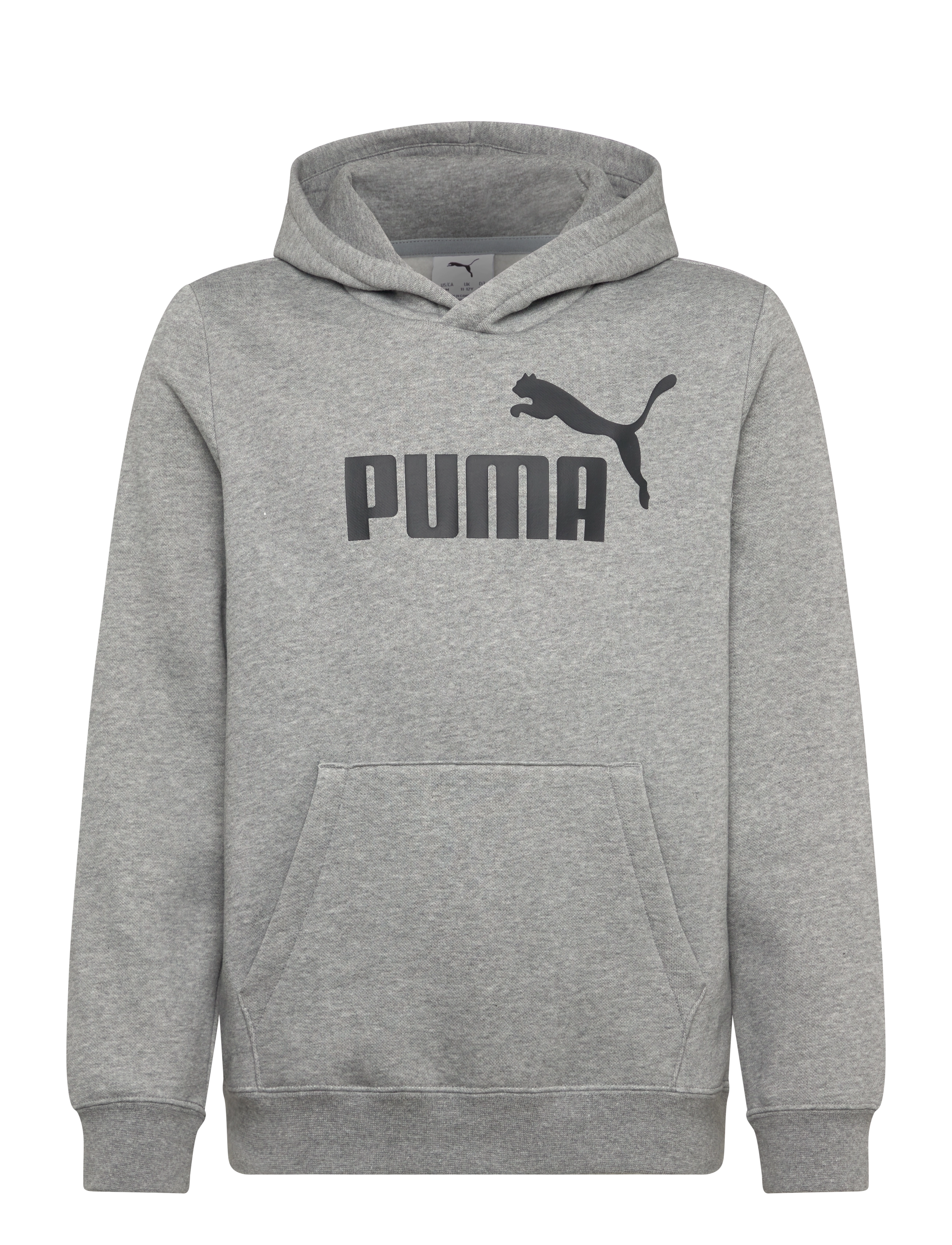 PUMA ESS No. 1 Logo Hoodie FL B - Overdele - MEDIUM GRAY HEATHER / grey