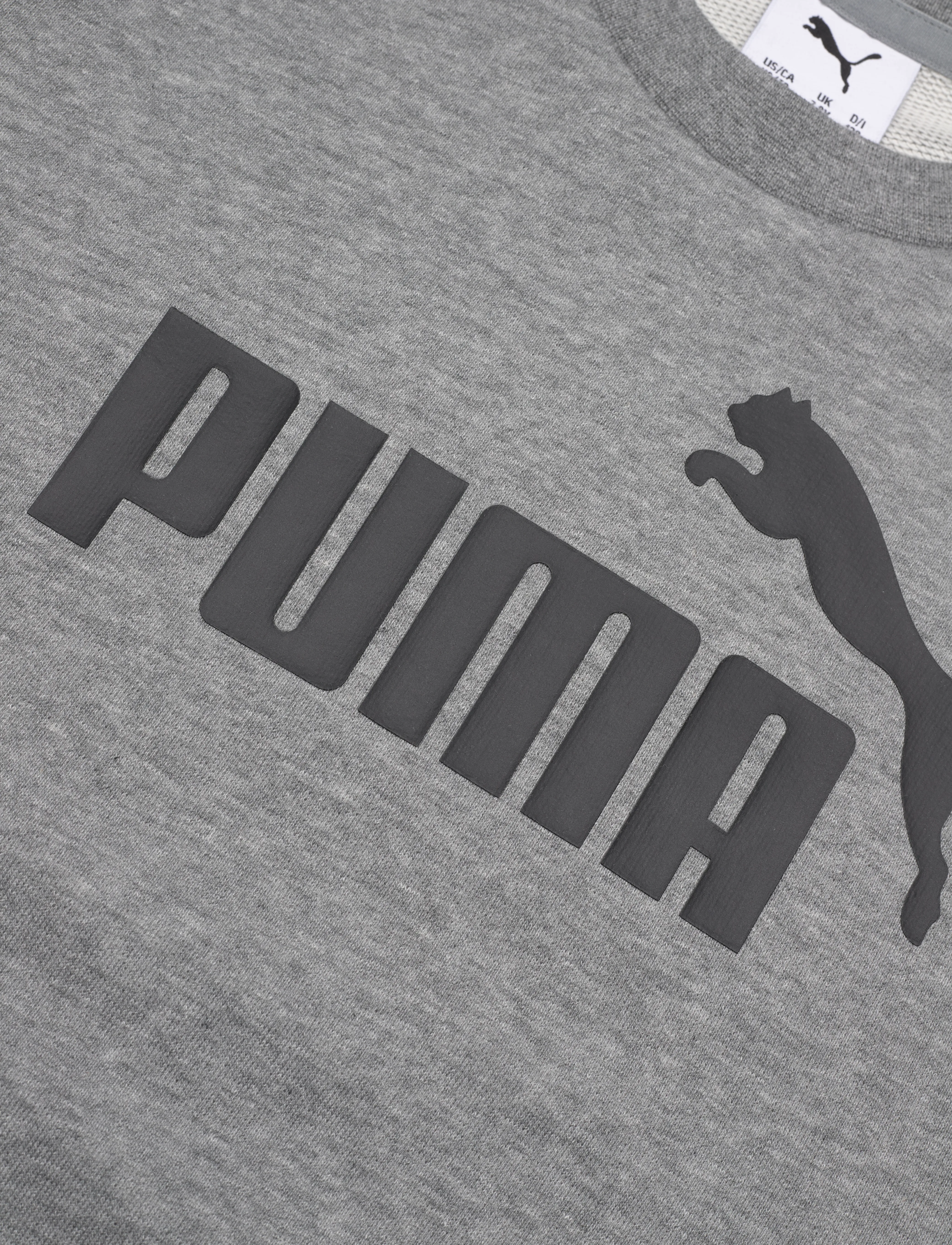 PUMA - ESS No. 1 Logo Crew TR B - sweatshirts - medium gray heather - 2