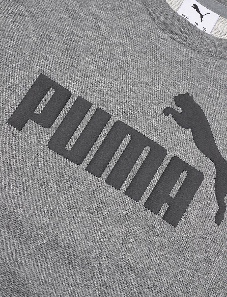 PUMA - ESS No. 1 Logo Crew TR B - sweatshirts - medium gray heather - 2