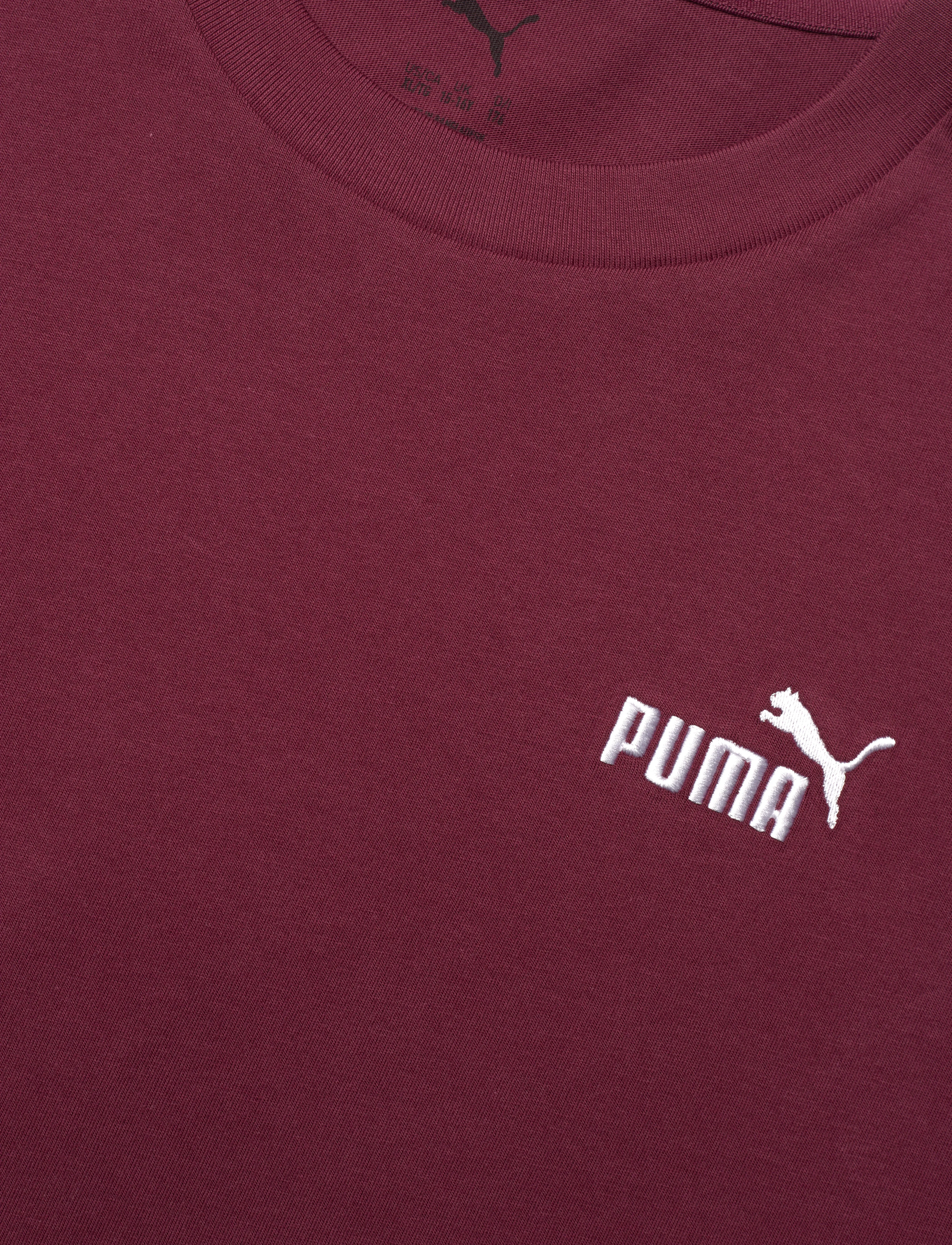 PUMA - ESS Small No. 1 Logo Relaxed Tee B - short-sleeved t-shirts - ruby shimmer - 2