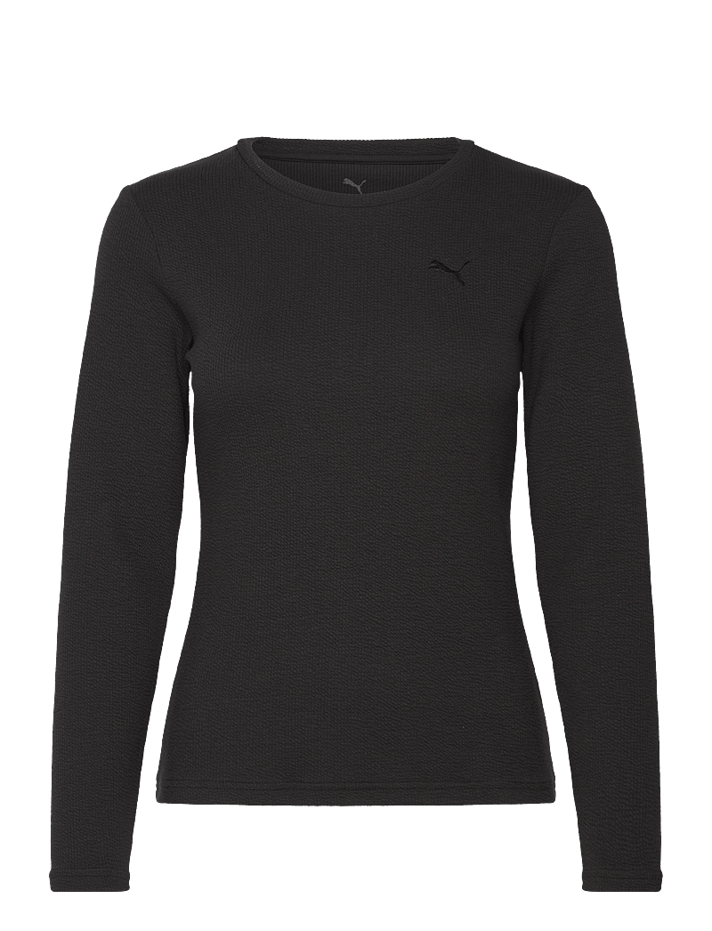 PUMA - HER Slim Fit Longsleeve - t-shirts - puma black - 0