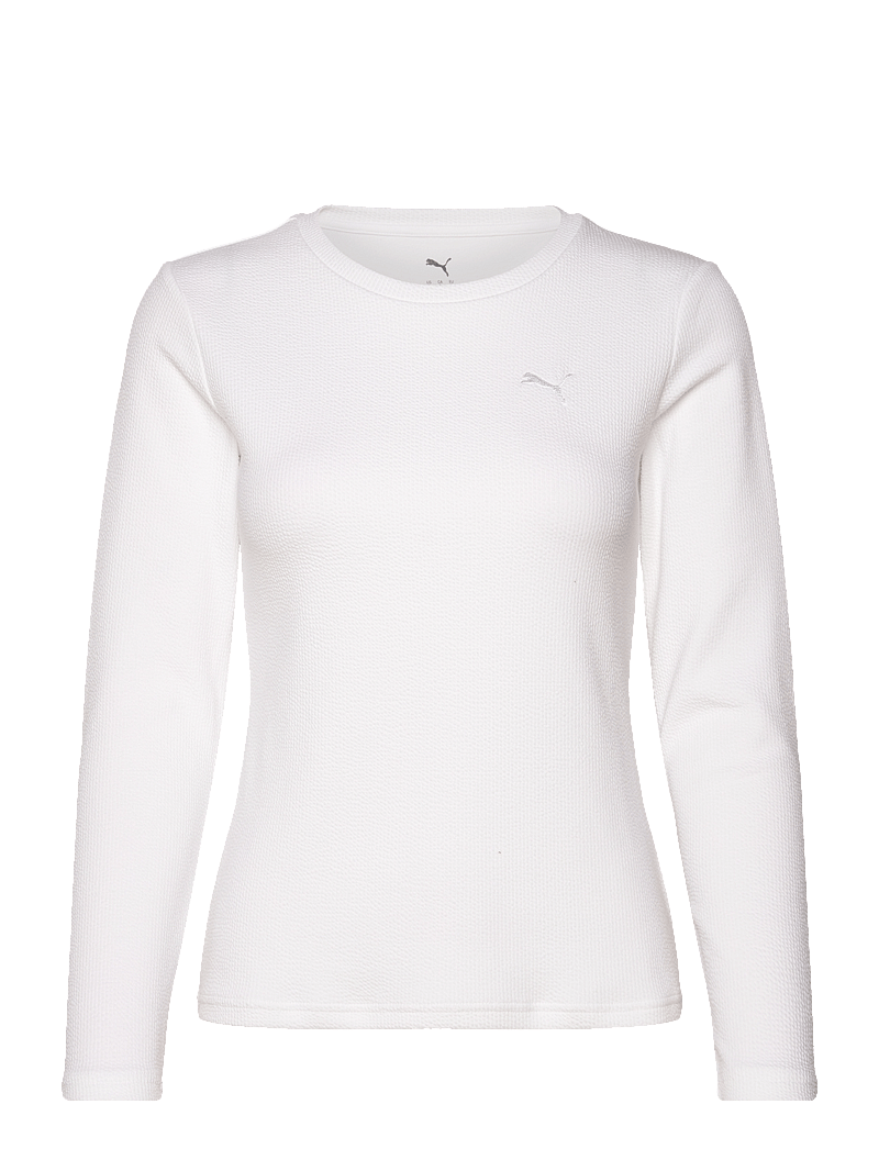 PUMA - HER Slim Fit Longsleeve - t-shirts - puma white - 0