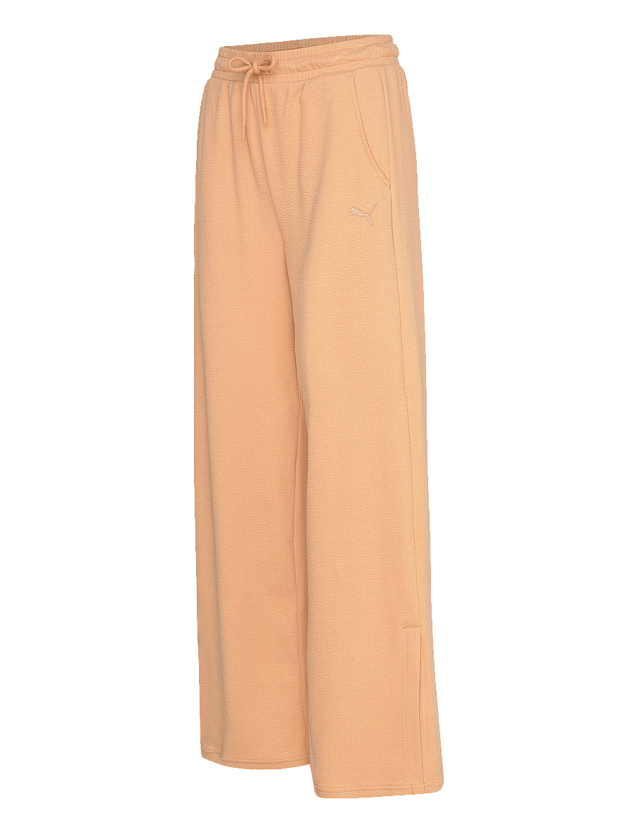 PUMA - HER Comfort High-Waist Straight Pants - treninginės kelnės - warm beige - 2