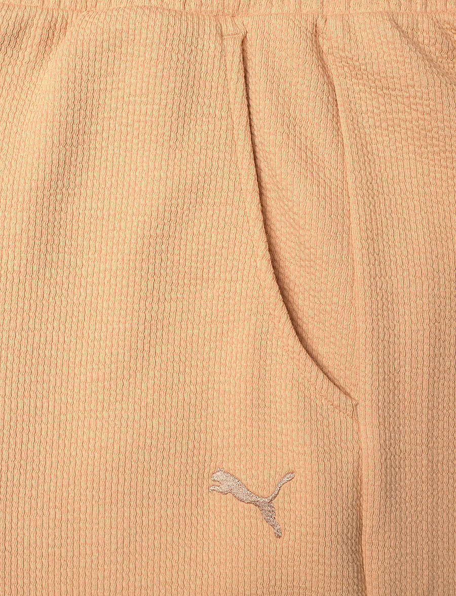 PUMA - HER Comfort High-Waist Straight Pants - treninginės kelnės - warm beige - 4