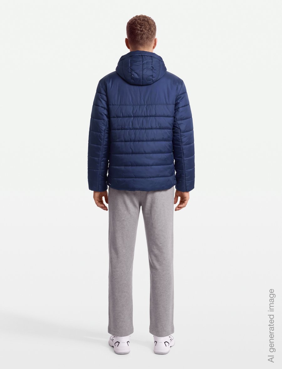 PUMA - ESS Hooded Padded Jacket - down jackets - puma navy - 4
