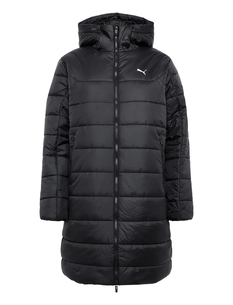 PUMA - ESS Hooded Padded Parka - parkasjackor - puma black - 0