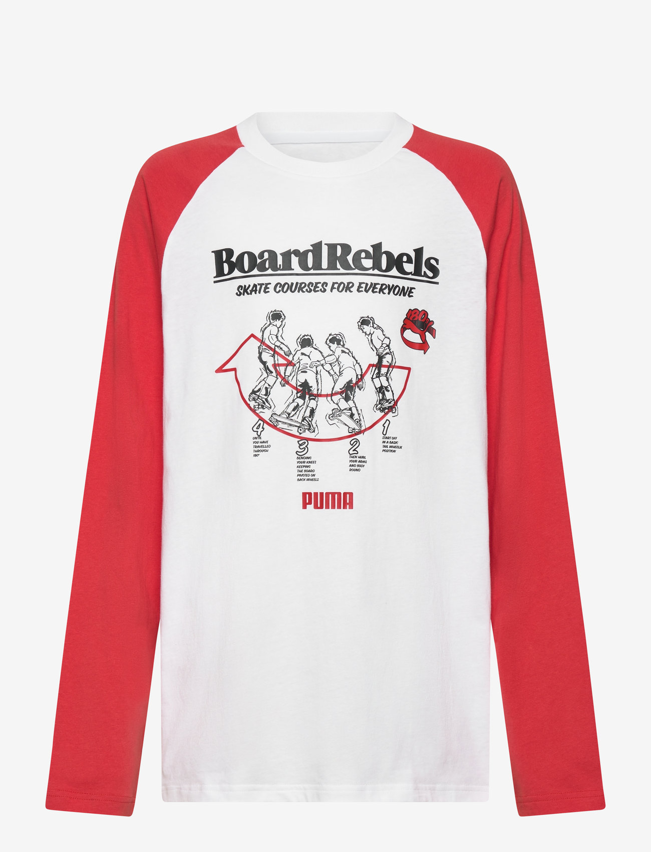 PUMA - MID90S Longsleeve Tee B - langærmede t-shirts - puma white - 0