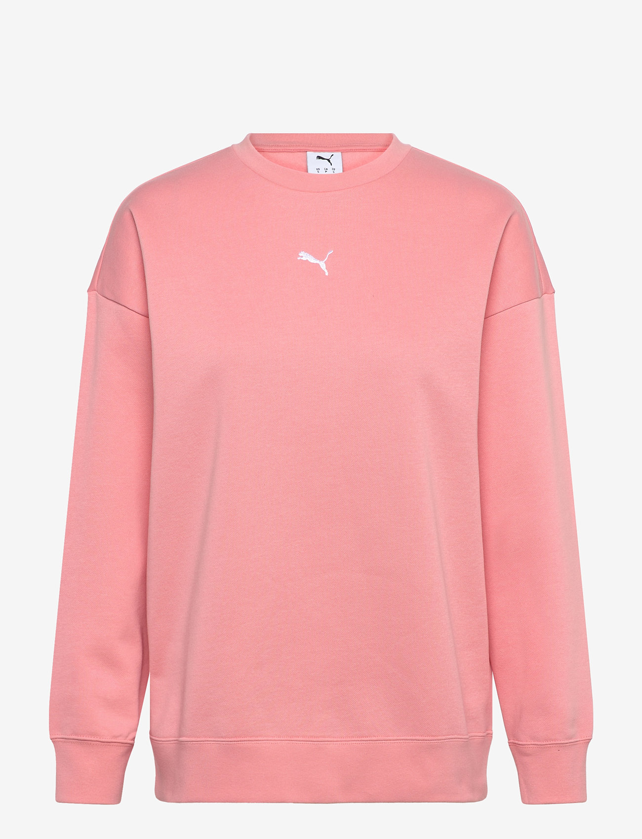 PUMA - ESS Oversized Crew FL - tops - pink fruit - 0
